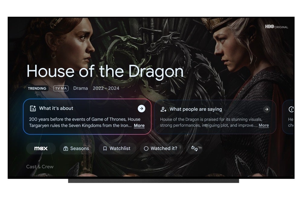 Viewer&#039;s guide with Gemini generated overviews. | Image credit — Google - Google TV gets major upgrade: smart home controls, AI art, sports hub, more