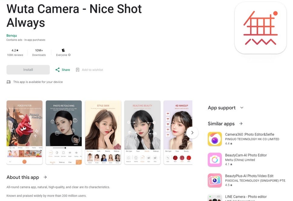 Aplikasi Blind Camera telah diinstal dari Google Play Store lebih dari 10 juta kali. | Kredit gambar-Kaspersky - Jika Anda memiliki salah satu aplikasi yang terinfeksi ini di ponsel Android Anda, aplikasi tersebut harus dihapus instalasinya sekarang