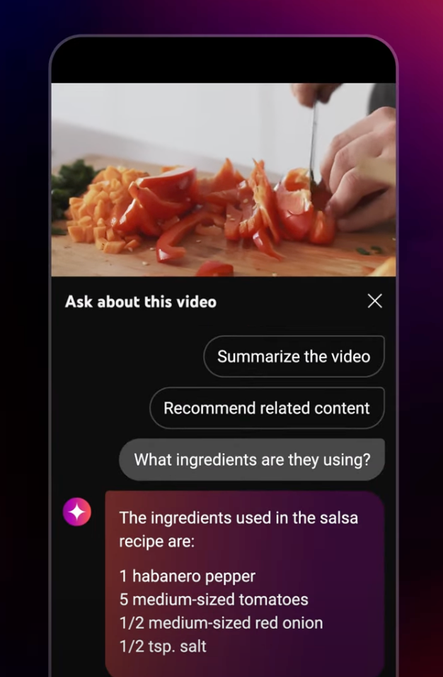 YouTube Premium’s new “Ask” button lets you ask questions about whatever you’re watching