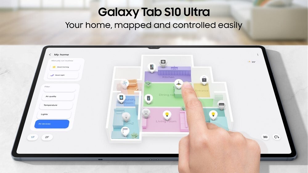 3D Map View Galaxy Tab S10 series