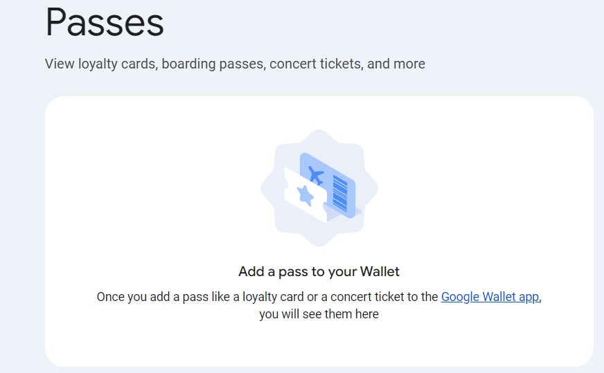 Google Wallet passes