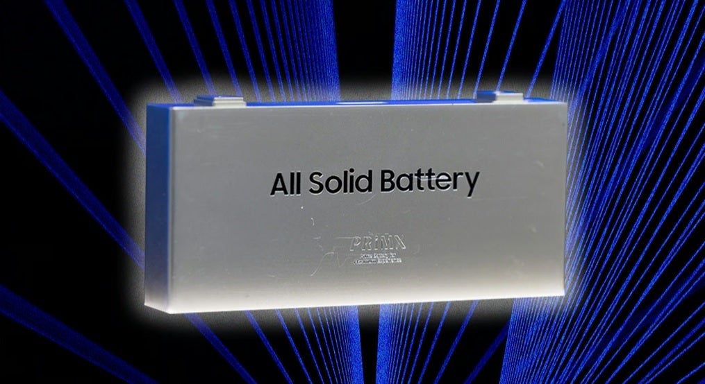 The image of Samsung&amp;#039;s new ultra-small solid-state battery.