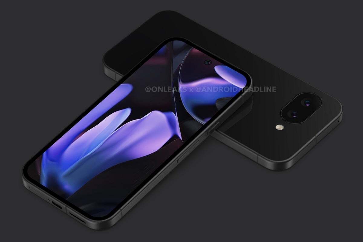 A leaked render of the Google Pixel 9a