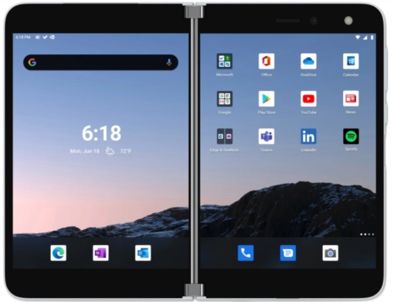 The Surface Duo 2 dual-screen phone.