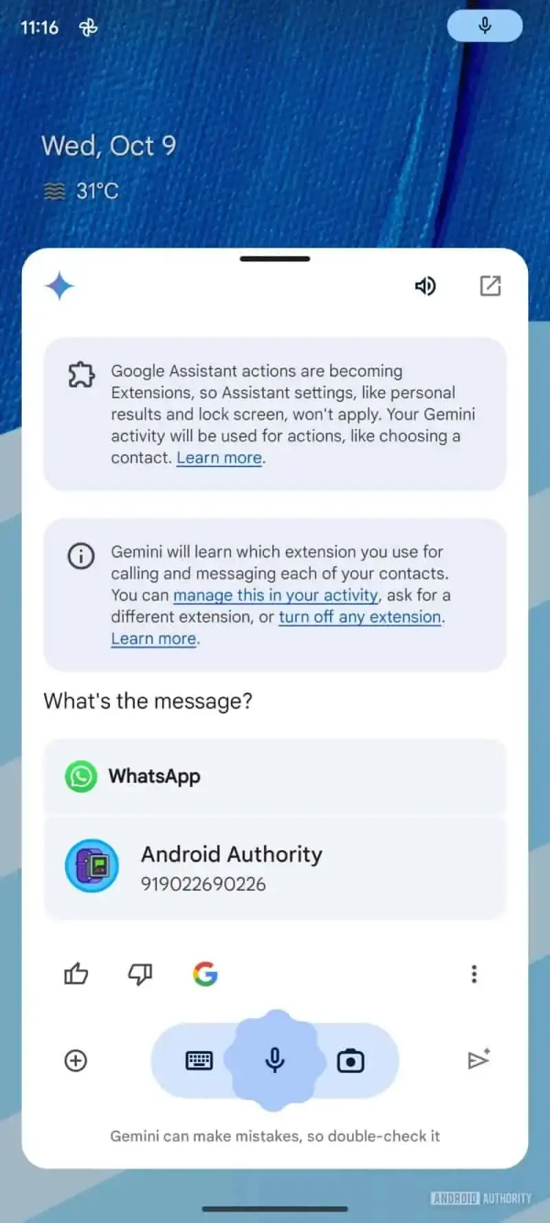 Google is working on adding tighter integration of Gemini with WhatsApp