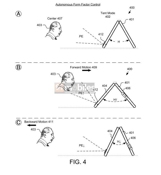 Motorola phone hinge patent