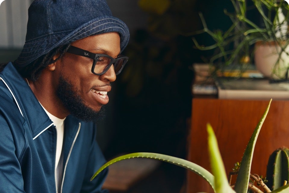 An image of a person wearing Meta Ray-Bans