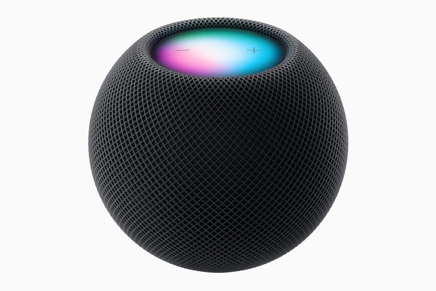 Una imagen de un Apple Homepod Mini en color medianoche