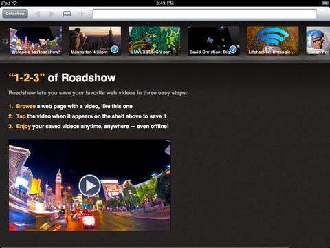Save streaming videos to your iPad with 'Roadshow'