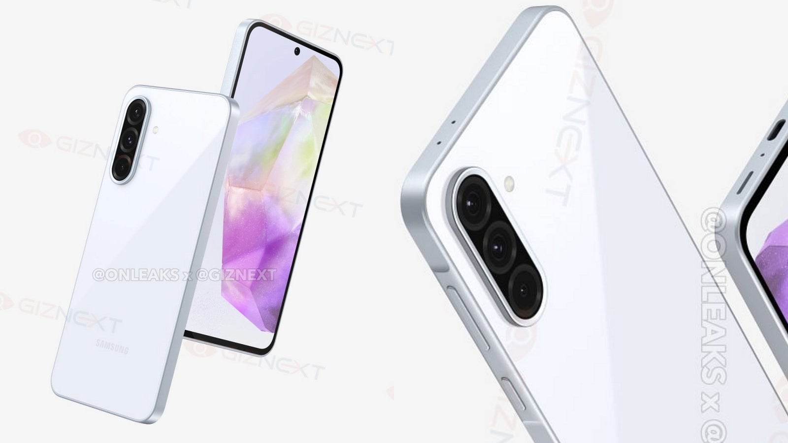 Galaxy A36 renders.