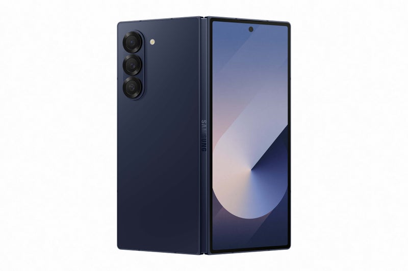 Galaxy Z Fold 6 render showing the Navy color.