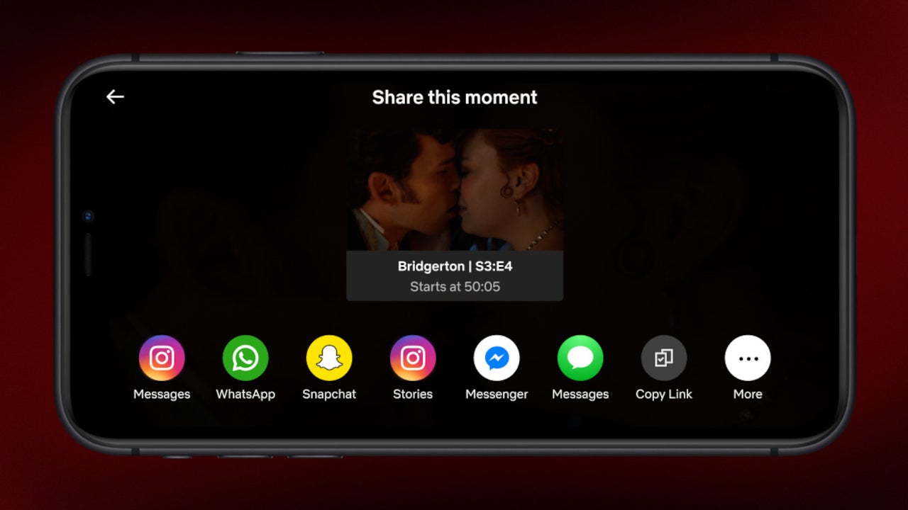 Netflix Moments mobile feature