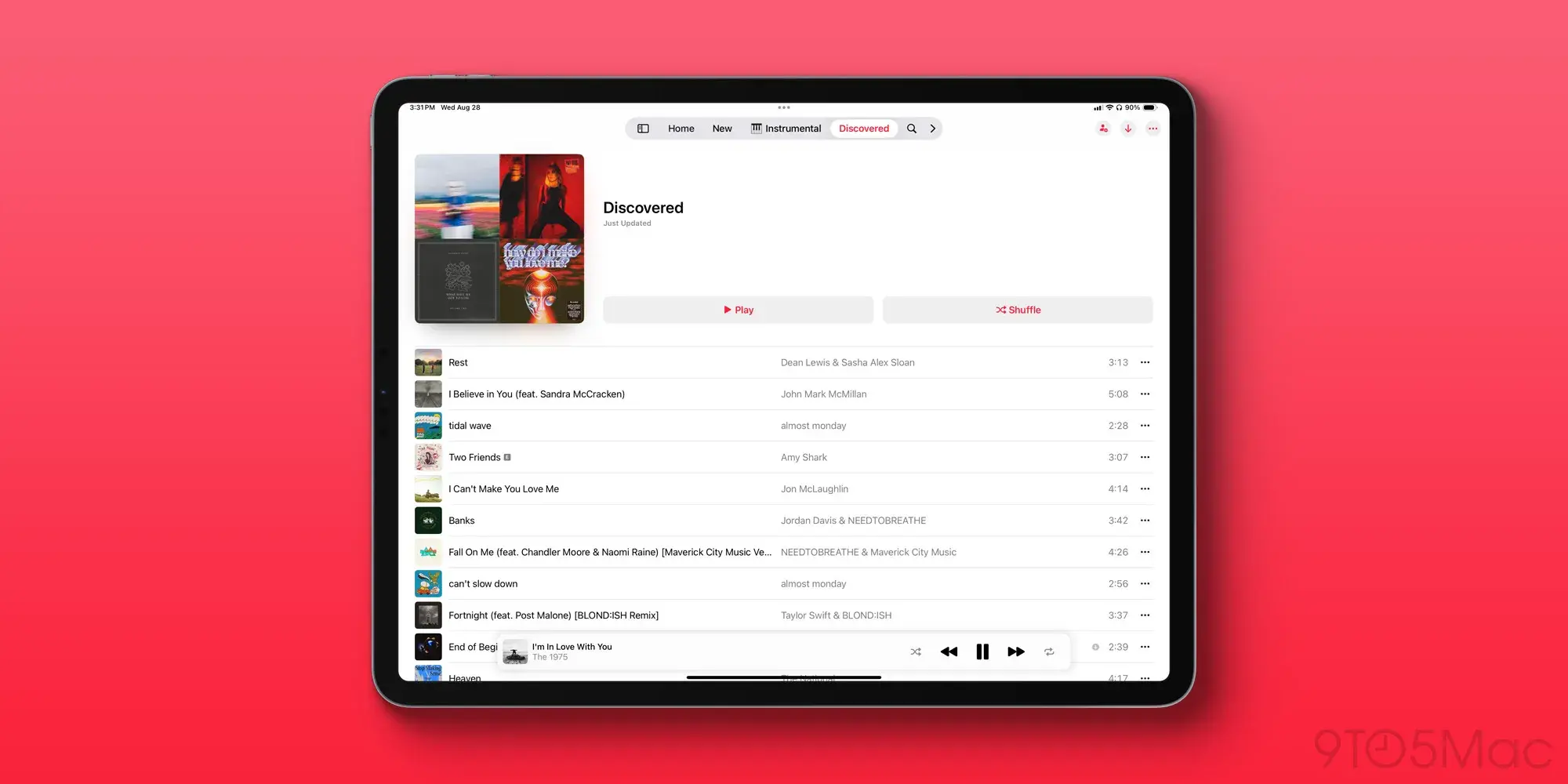 iPad customizable tab bar design. | Image Credit - 9to5Mac - Apple Music gets two useful updates with iOS 18.1 and iPadOS 18.1