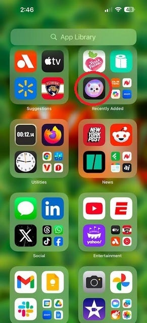 The Image Playground app icon seen in the App Library.