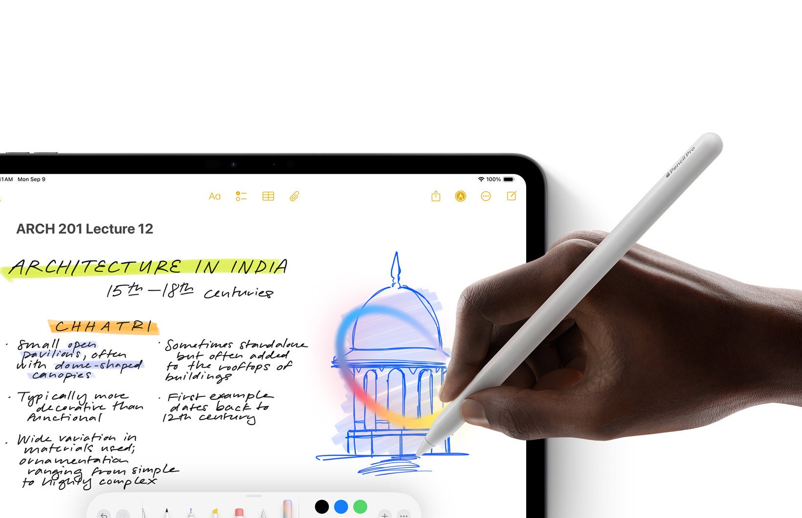 Image Wand can turn your doodle in an artwork. | Image credit – Apple - iOS 18.2 adds useful Apple Intelligence tools to the Notes app