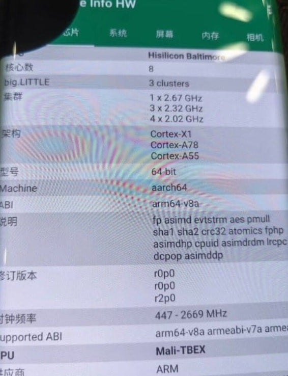 Alleged specs for the Kirin 9100 AP are leaked. | Image credit-Tech Home - Specs leak for the Huawei Mate 70 and the 6nm Kirin 9100 AP that will power it