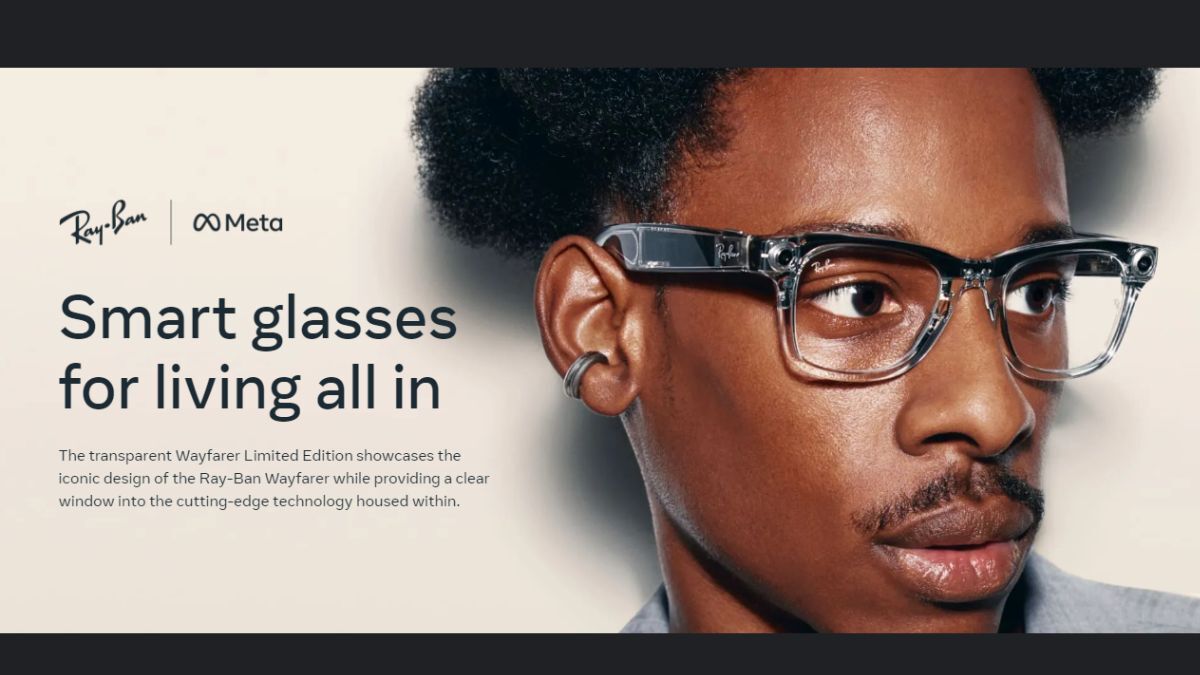 Meta smart glasses.