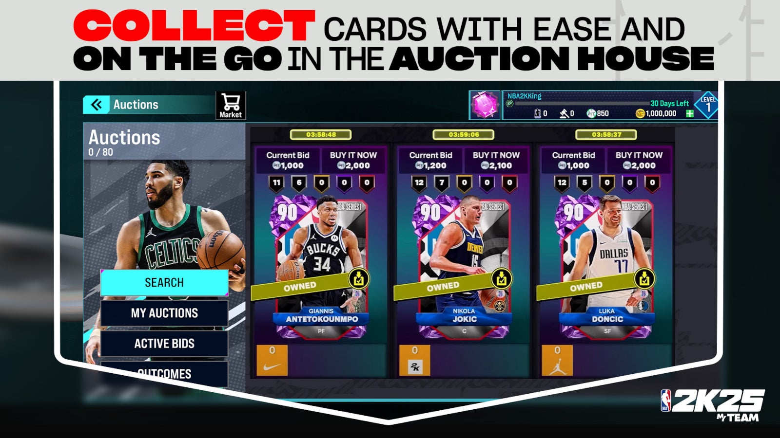 NBA 2K25: MyTEAM Auction House