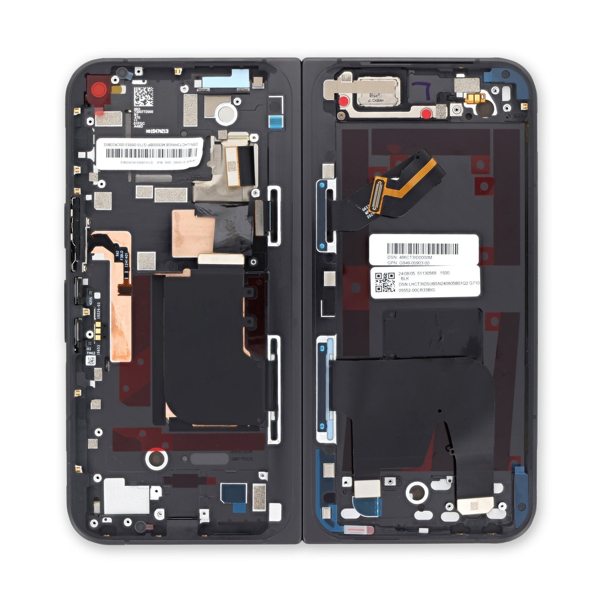 Google Pixel 9 Pro Fold display assembly. | Image credit – iFixit - Google Pixel 9 Pro Fold display costs more than а tri-folding screen to replace