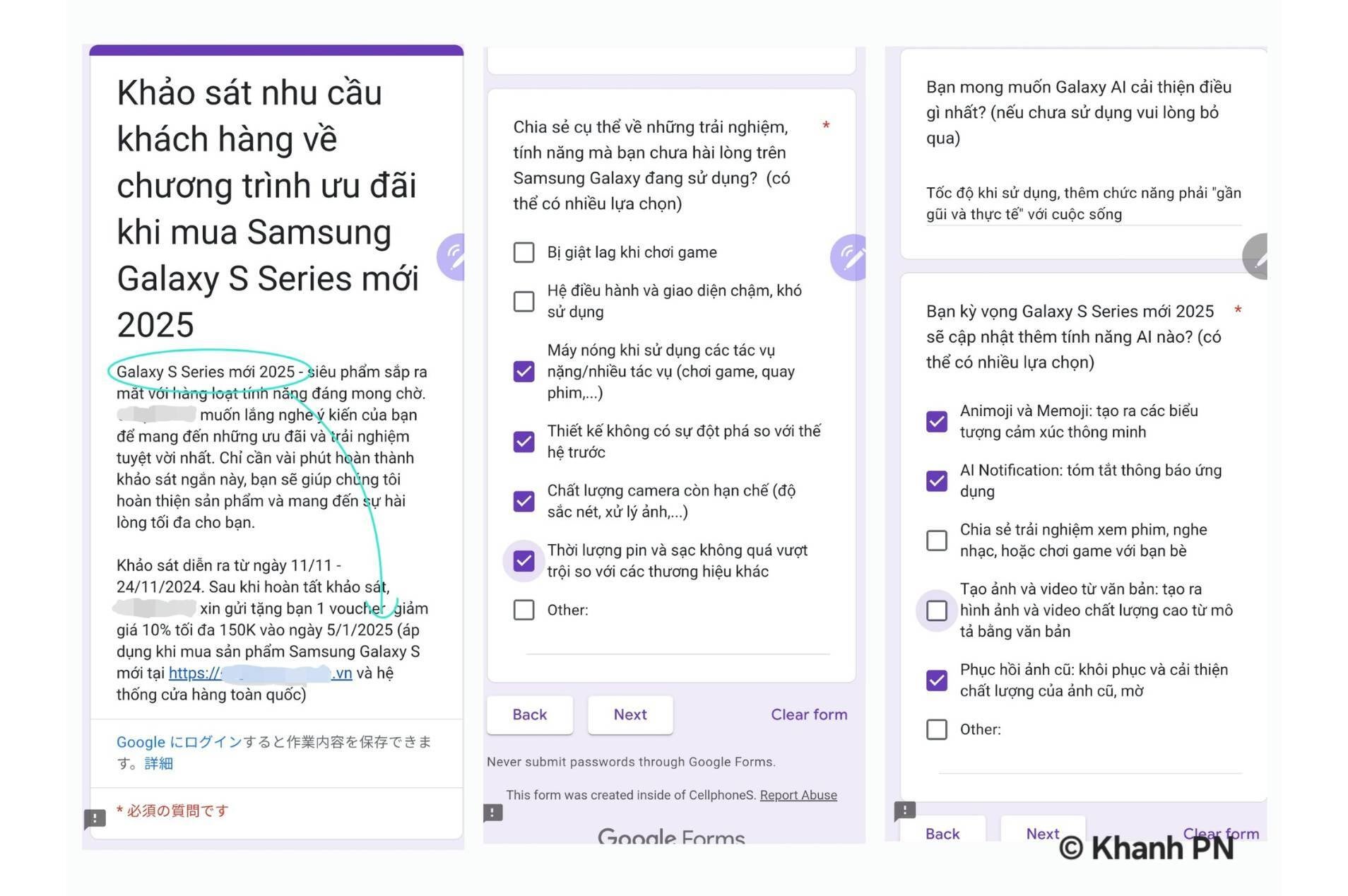 A machine-translated version of the leaked Samsung survey. Image Credit -&amp;nbsp;IMEI Pham, X - Samsung survey asking for Galaxy S25 wishlist reveals the phone&#039;s early release date