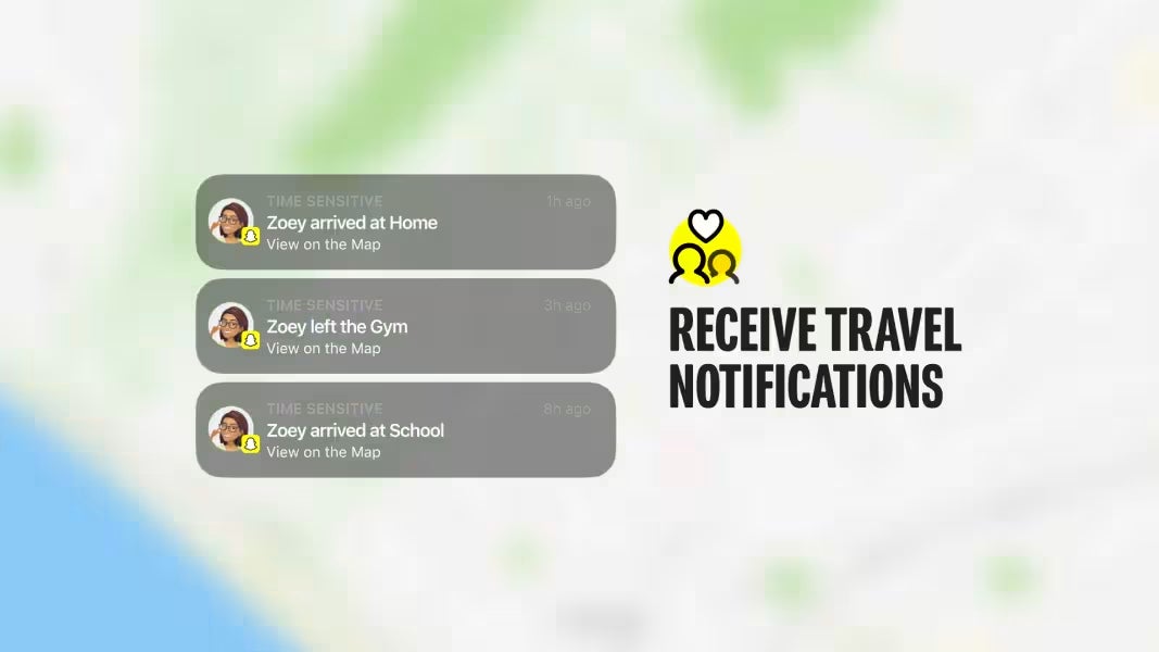 Receive travel notifications on Snapchat