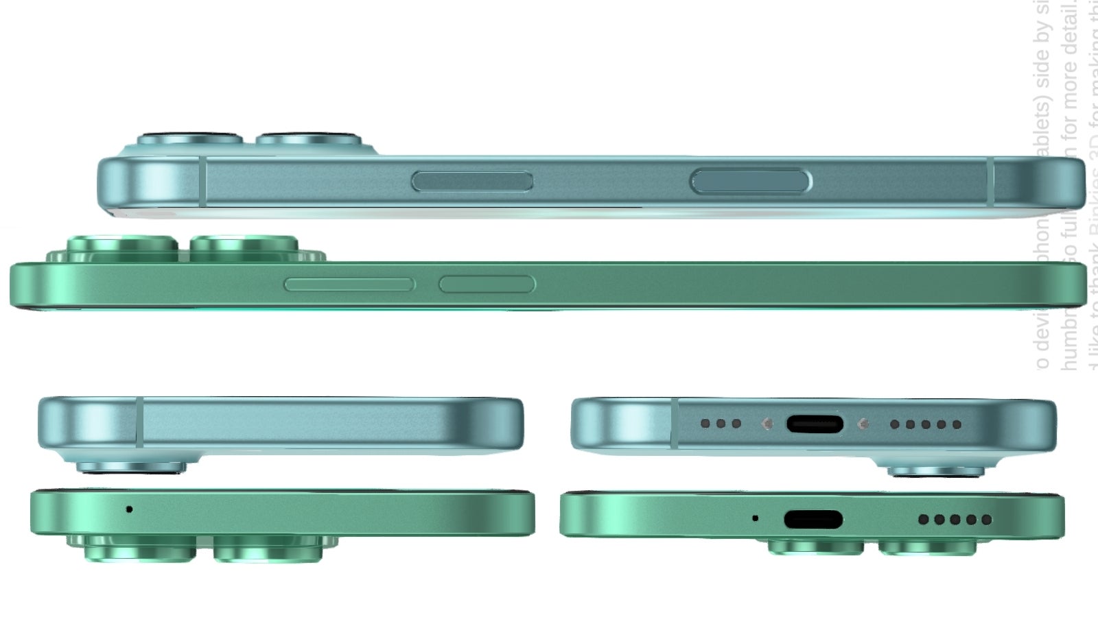 The $200 Honor X8b in green and the iPhone 16 in teal. At 6.8mm vs 7.8mm, the Honor is exactly 1mm thinner than the latest iPhone. - This $200 phone holds the secret to the impossibly thin “iPhone Slim” - Apple’s best/worst idea ever