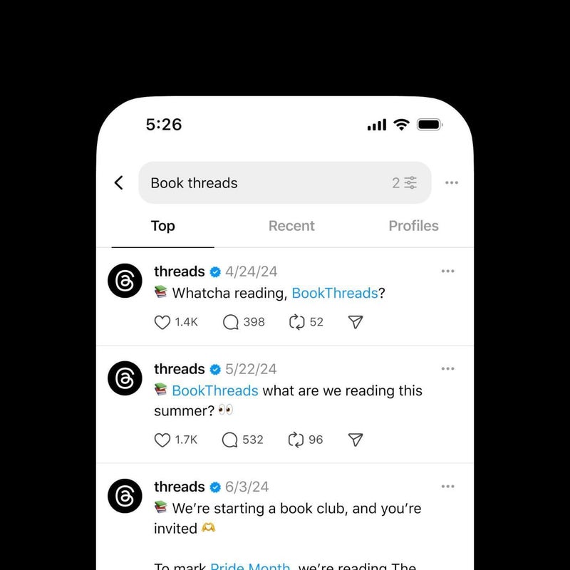 Meta's Threads app latest update makes searching easier