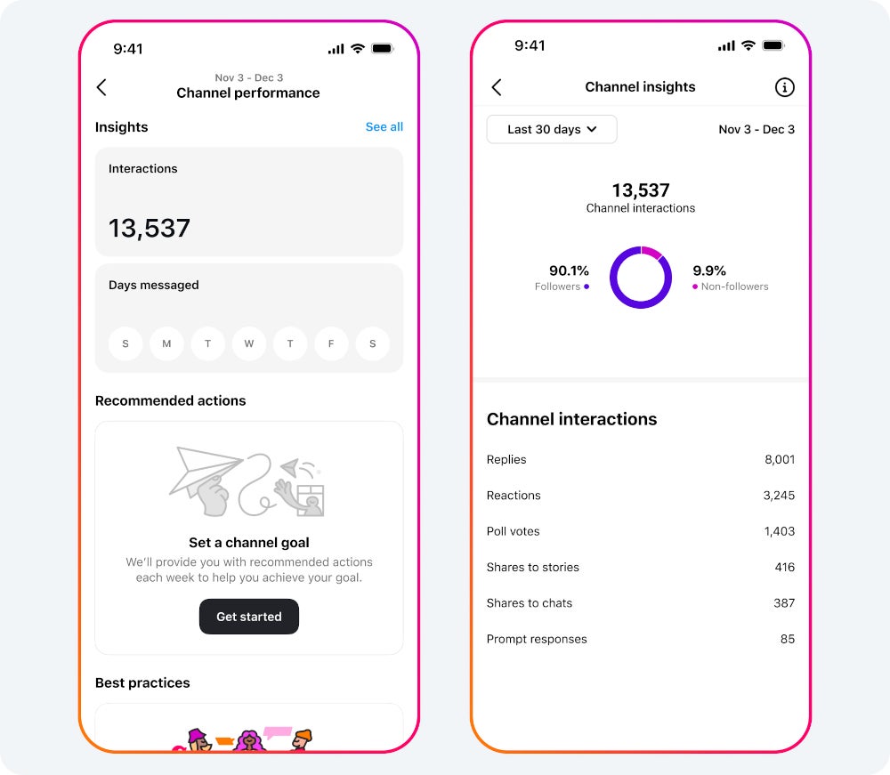 Instagram rolls out major broadcast channels improvements