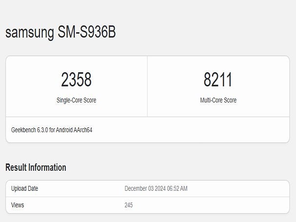 This simply will not suffice. | Image credit — Geekbench - A Galaxy S25 Plus Exynos phone has surfaced [UPDATED]