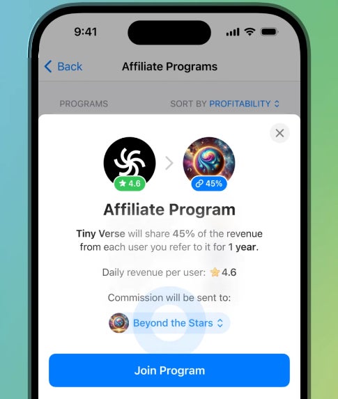 Telegram launches referral program for mini app creators, improved sticker search