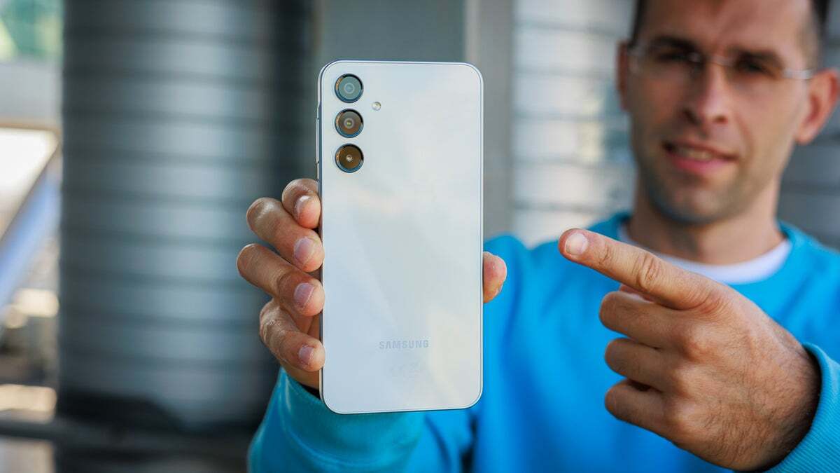 Is this the Galaxy S24 Plus? No, but it sure looks very similar | Image by PhoneArena - I spent a week using one of Samsung&#039;s most affordable phones. It made me reconsider my flagship choices