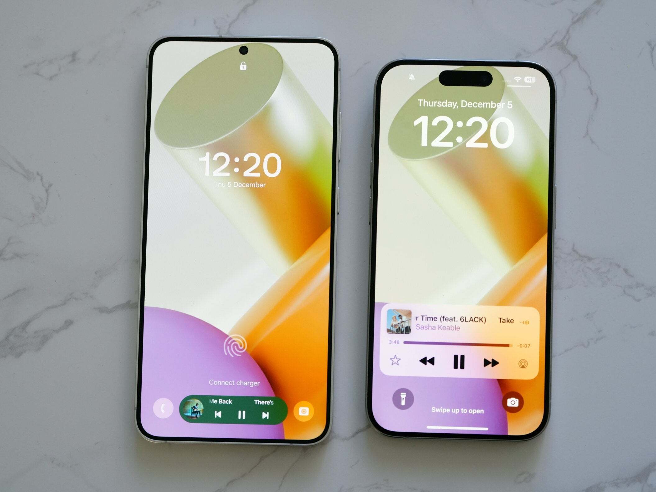 One UI 7 next to iOS 18. | Image credit — Ice Universe - One UI 7 gives you more precise control over battery protection