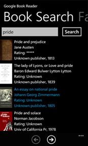 Google Books gets unofficial app for WP7