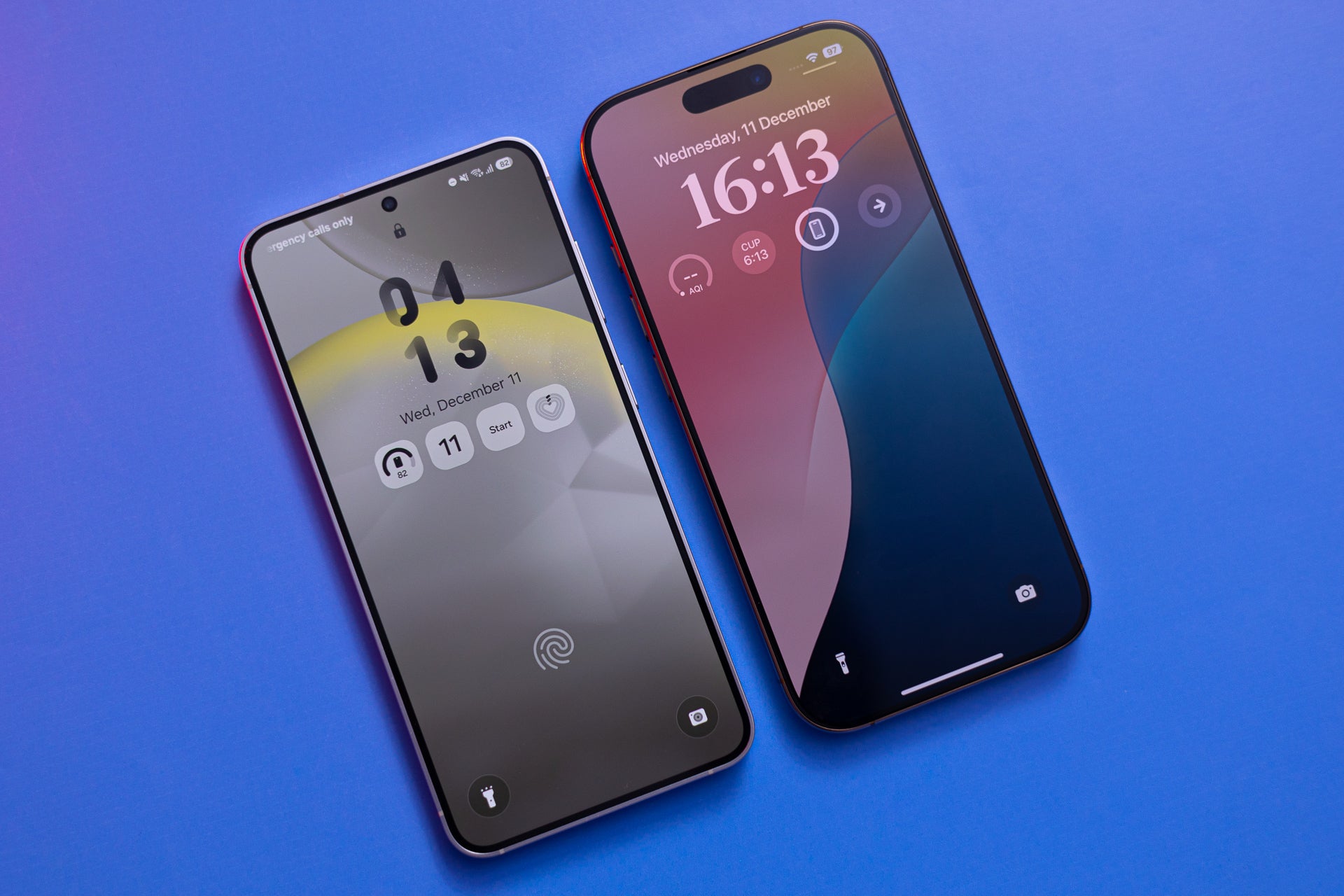 Quick - which phone is which?&amp;nbsp;(Image credit - PhoneArena) - Birds of a feather: One UI 7 is back to looking like iOS