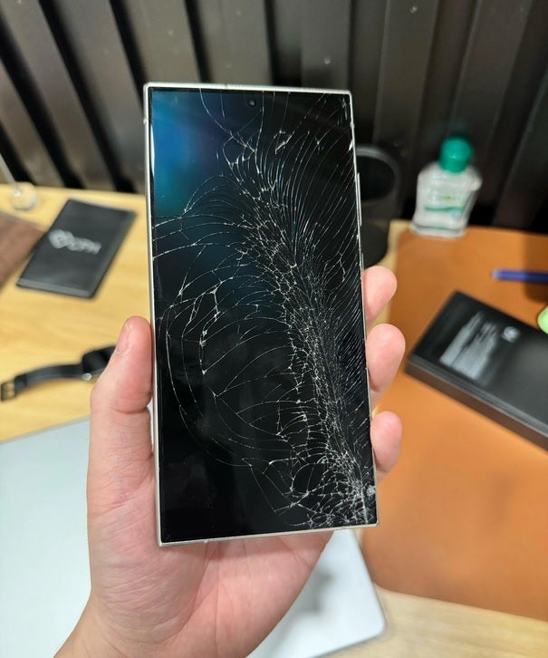 A cracked screen on a Galaxy S24 Ultra will be replaced free starting next month with a certain tier of Samsung Care+ service.