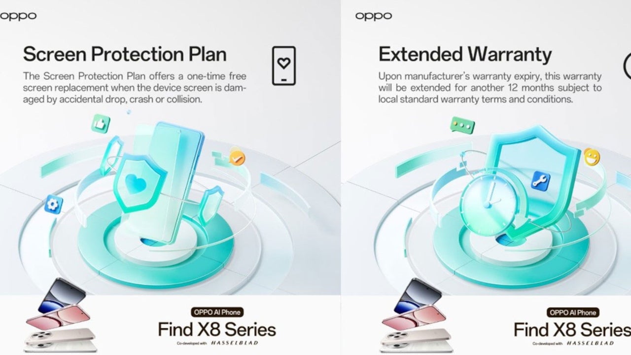 Oppo Find X8 Series premium service perks