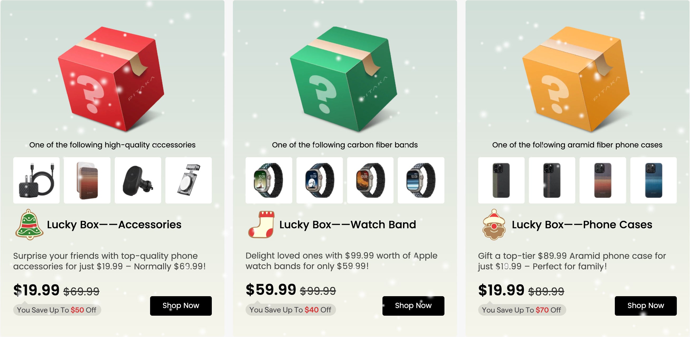 Gifts for you or a special someone: Pitaka&#039;s discounts and Lucky Boxes are here!