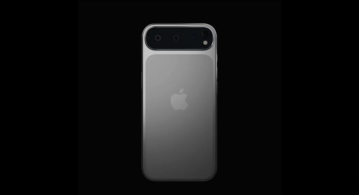 Render of the iPhone 17 Pro Max reveals the phone&amp;#039;s rear panel which includes a Pixel-like horizontal camera bar.