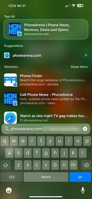 Spotlight shows what an Apple devised search engine is capable of. | Image credit-PhoneArena - Without Google&#039;s billions, the DOJ expects Apple to build its own search engine. They&#039;re dead wrong