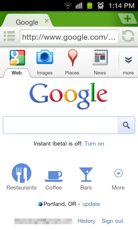 Google's mobile search page gets easier to use