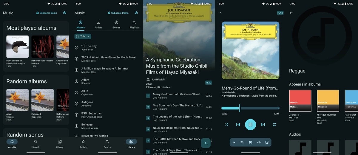 Screenshots from LineageOS&amp;#039;s new music all called Twelve