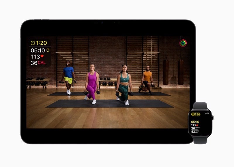 Image from Apple Fitness+ Pickleball training