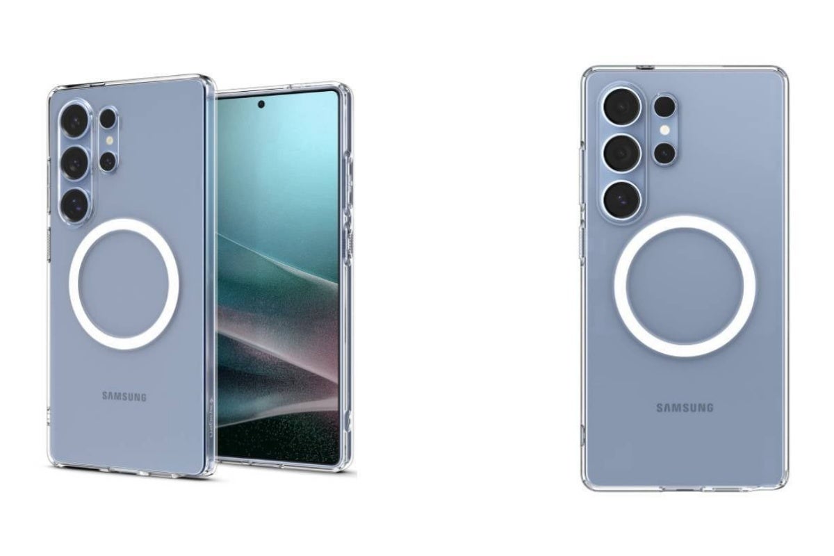 Recently leaked Galaxy S25 Ultra renders in Titanium Silver Blue color. | Image Credit -- Gizmochina - Most of the key Samsung Galaxy S25 Ultra specs are all but etched in stone now