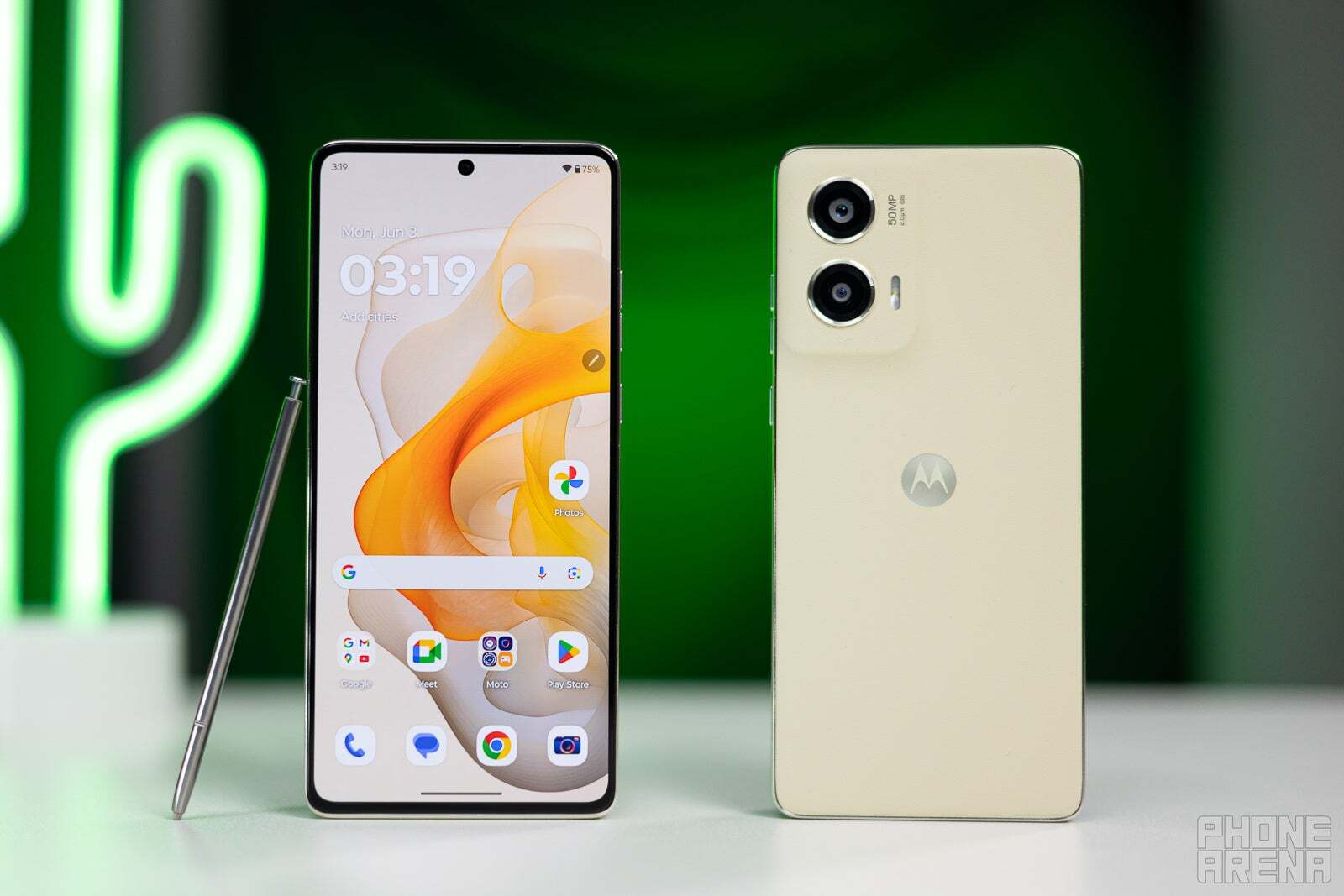 The Moto G Stylus 5G (2024) does come with a built-in stylus, but let’s be honest – it’s not in the same league as the S Ultra models. | Image credit – PhoneArena - You want an S Pen? The Galaxy S25 Ultra remains your best bet, even with downgrades