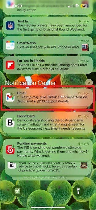 Improvements made to Summarized Notifications help uers find possible fake news.