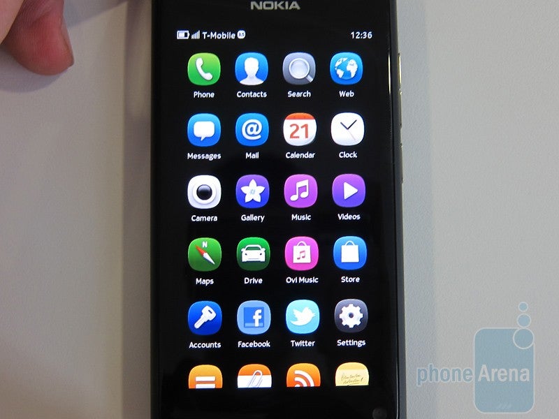 The apps drawer - Nokia N9 Hands-on