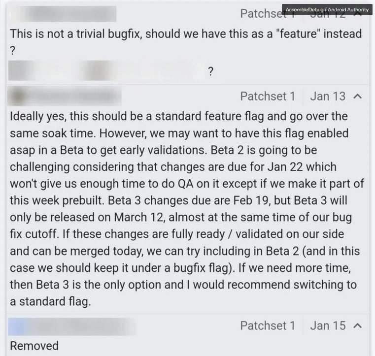 A post written by a Googler on the Android Gerrit reveals the release dates of the first three Android 16 Beta releases. | Image credit-Android Authority - Googler reveals that the first Android 16 Beta release could be just days away