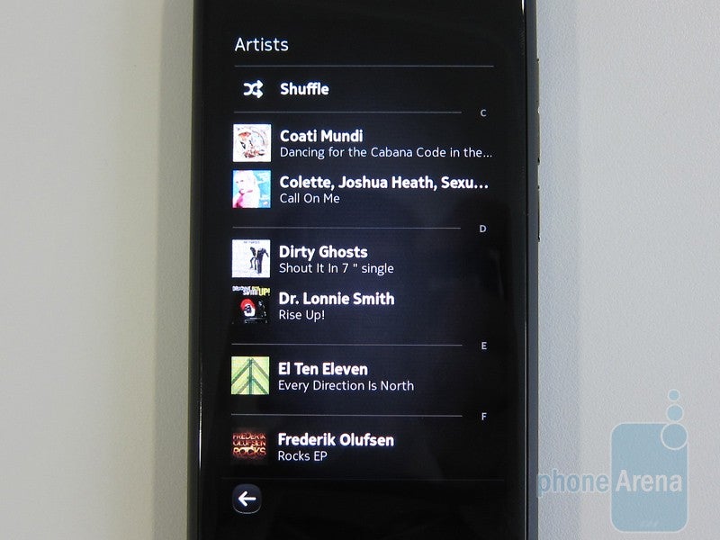 The music player - Nokia N9 Hands-on