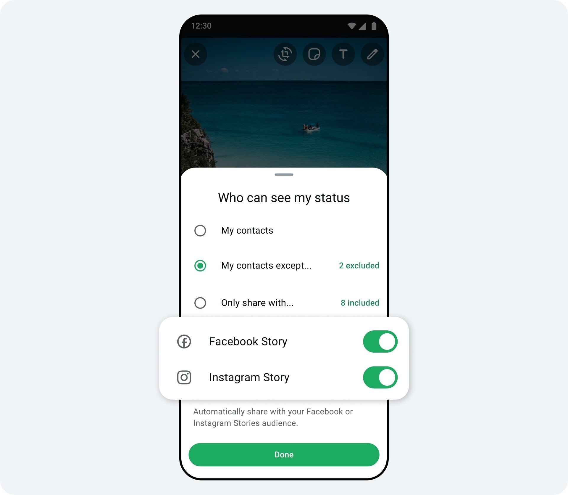 Users will be able to easily share their WhatsApp content across Meta&#039;s other platforms | Image credit - Meta - Meta adds another of its platforms to your Accounts Centre – WhatsApp