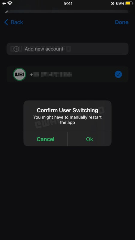 WhatsApp is working on multi-account support for iOS